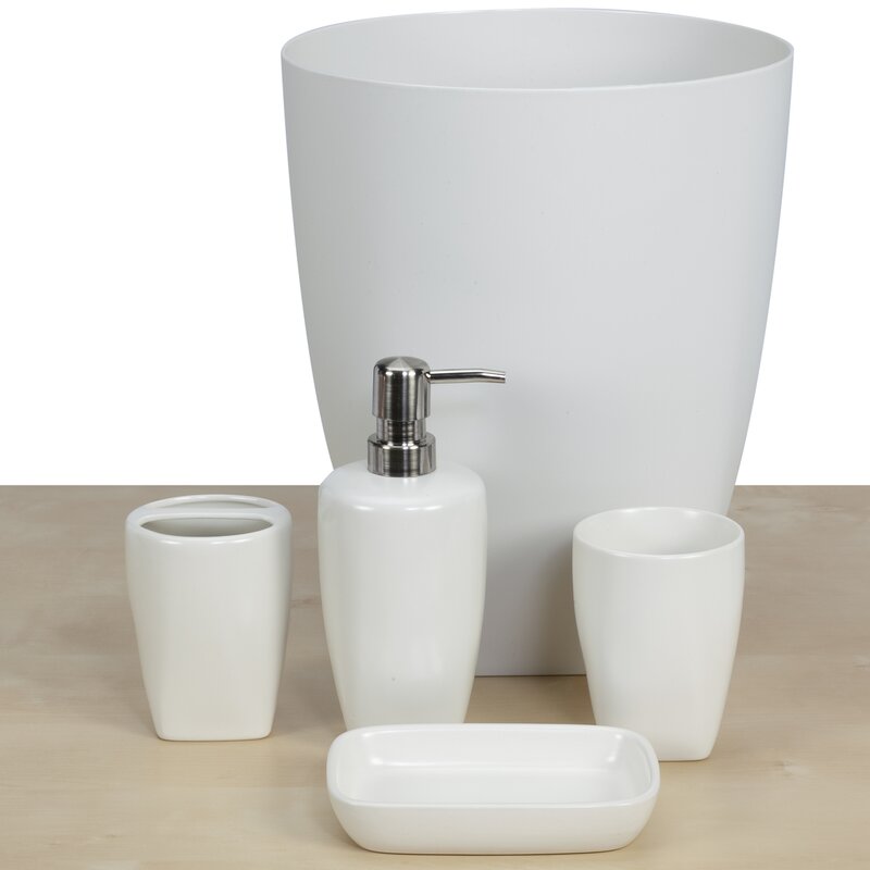 Ebern Designs 5 Piece Bathroom Accessory Set & Reviews | Wayfair